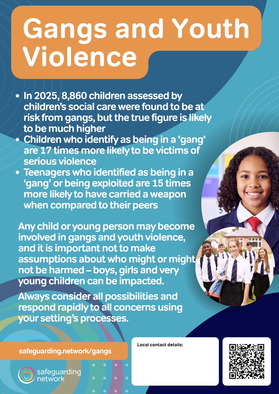 Gangs and youth violence poster image